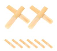 Kisangel 10 Unidades Cañas para Clarinete Dureza 1.0 de Caña Natural con Punta Delgada y Corte sin Limar para Principiantes en Ensayos y Presentaciones