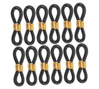 Kisangel 100 Piezas Bandas Ajustables para Patas de Pollito Negras Soporte Flexible para Corrección de Patas Aves Jóvenes Leg Alignment Brace para Pollos Codornices y Aves Pequeñas