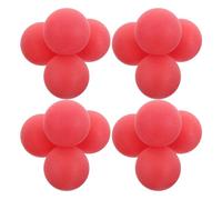 Kisangel 100 Piezas Bolas de Ping Pong Rojas sin Costuras Bolas de Plástico para Actividades y Manualidades para Fiestas Navideñas y Decoración Creativa