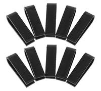 Kisangel 100 Piezas Clips para Espejo de Baño, Clips para Montaje en Pared de Espejo, Plástico Negro, Fáciles de Instalar, Diseño Antichoque, para Paneles de Vidrio y Tableros de Vidrio