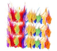 Kisangel 100 Piezas de colores artesanales a granel Artesanía para manualidades atrapasueños penachos de manualidades DIY Materiales de DreamCatcher pluma de pollo
