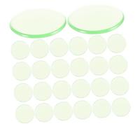 Kisangel 100 Piezas Fichas Transparentes Color Verde para Bingo Marcadores de Duraderos para Aprendizaje Matemático Plástico Resistente
