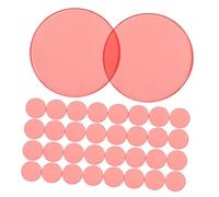 Kisangel 100 Piezas Fichas Transparentes de Plástico para Pequeñas Redondas Semitransparentes para Educación Infantil Herramientas Matemáticas para Aula de Unidades