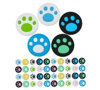 Kisangel 100 piezas para Joystick Silicona con Diseño de Pata de Gato Cubiertas Protectoras para Reemplazo de Agarres para Pulgar Accesorios de Cómodos y Resistentes