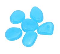 Kisangel 100 Piezas Piedras de Canto rodado para pecera Decoraciones guijarros para pecera Decoración jardín resplandeciente decoración del Acuario Piedras de guijarros Piedra Luminosa