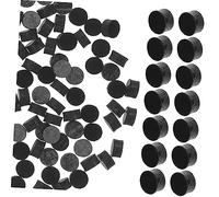 Kisangel 100 Trastes Para Diapasón De Guitarra Ukelele Incrustaciones Piezas Para Diapasón Afinación Puntos De Unión Marcadores De Acordes Acrílico Negro Para Principiantes