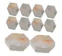 Kisangel 10piezas Decoración Natural De Rocas para Acuarios Slices para Paisajismo y Hábitats De Reptiles Plataforma para Tortugas y Refugio para Peces