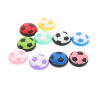 Kisangel 10piezas Tapas Joystick Para Mando Diseño Fútbol Silicona Duraderas Antideslizantes Protección Ergonómicas Colores Variados Para Control Preciso Gaming