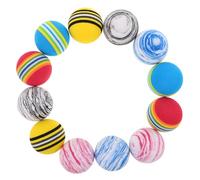 Kisangel 12 Piezas Bolas de Golf de Eva para Práctica Interior y Exterior Colores Vibrantes Entrenamiento y Resistente la para Trasero