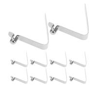 Kisangel 12 Piezas Clips de Resorte con Botón Pulsador Broches V para Tienda y Kayak Cierre Tubular para Telescópicos Clips Rápidos para Actividades al Aire