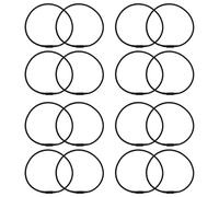 Kisangel 12 Piezas De Banda De Goma Antivibración Para Micrófono Anillo De Goma Negro