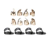 Kisangel 12 Piezas Funda De Acero Inoxidable Dedo Índice Juego De Púas Para Dedos De Guitarra Accesorios Para Guitarra Protector Escenario De Práctica