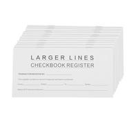 Kisangel 12 Piezas Ledger para Registro de Cheques Personal en Papel Blanco Tablas Claras de Transacciones para Uso a Largo Plazo en Cuentas Comerciales y Gestión Financiera Móvil