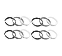 Kisangel 12 Piezas Pulsera De Fe Biblia Pulseras De Silicona Religiosas Para y Mujeres Con Escrituras Cristianas Trabajo Espiritualidad