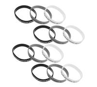 Kisangel 12 Piezas Pulsera de Fe Motivacional Pulseras de Silicona con Escrituras Cristianas para Hombres y Mujeres para Estudio y Espiritualidad