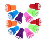 Kisangel 12 Piezas Sellos de Perro Plástico Estampillas de Patas de Perro para Manualidades Infantiles Diario y Proyectos Sellos Interactivos para Desarrollar la Creatividad y Habilidades