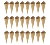Kisangel 120 Conos de Papel para Confeti de Bodas, Porta Dulces y Pétalos, Uso en Bodas y Celebraciones Cinta Adhesiva