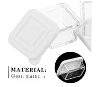 Kisangel 12juegos Cajas De Plástico Transparente para Casa De Muñecas De Contenedores De Comida Miniatura Minicuchara Accesorios De Cocina para Decoración Creativa rol