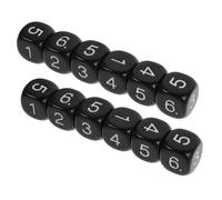 Kisangel 12piezas Material Didáctico De Dados De Plástico Números De Colores Caras Manipulativos para Mesa De Aprendizaje De Matemáticas Dados Matemáticos para Desafíos Educativos