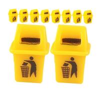 Kisangel 12Piezas Mini De Basura Decorativo Miniatura para Casa De Muñecas Accesorio De Cocina y Dormitorio para Decoración De Maquetas Muñecas