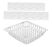 Kisangel 12piezas Nido De Pájaro De Plástico para Criar Palomas y Aves Nido De Incubación y Puesta De Huevos Accesorio para Jaulas De Aves Práctico y Fácil De Limpiar