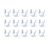 Kisangel 15 Fundas Protectoras para Enchufes Eléctricos para Bebés Diseño Seguro Abs Blanco, 15 Piezas para Tomacorrientes Estándar del Reino Unido Hogar