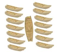 Kisangel 15piezas Miniaturas Barcos De Resina Decoración Hogar Oficina Ornamento Pesca Micro Paisaje DIY Adornos De Escritorio