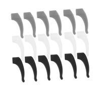 Kisangel 18 Pares Ganchos Antideslizantes para Gafas de Silicona Sujeta Gafas Reemplazable Agarres Invisibles para Orejas Resistentes para Uso Prolongado y Deportes