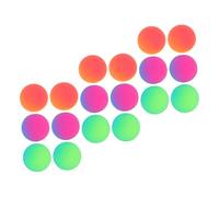 Kisangel 18 Piezas Bolas Saltarinas de Goma Súper Elásticas Diseño Mate Antideslizante Colores Degradados para Relleno Fiesta Cumpleaños y Premios Carnaval