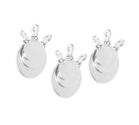 Kisangel 18 Piezas de dianas de Acero para Tiro, Hojas de Objetivos de Acero manganeso de 2/3/4 cm, Accesorios de práctica para Entrenamiento de Tiro y Caza en Campo Abierto