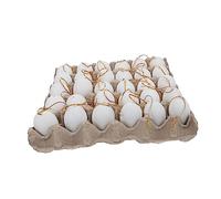 Kisangel 1Juego Huevos De Pascua con Soporte De Cartón Decoración Creativa para Manualidades De Pascua para Fiestas y