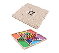 Kisangel 1juego Mesa Educativo Tablero De Damas y Gobang Familiar para Actividades Sociales y