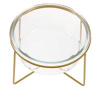 Kisangel 1pieza Tazón para Mascotas De Comedero Antivómito Soporte Cuenco para Perros y Gatos Diseño Ergonómico para Al Comer Capacidad De Base De Hierro Estilo Aleatorio