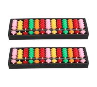 Kisangel 2 ábacos Chinos: ábaco Infantil de 13 columnas - Juguete de plástico para Aprender aritmética y Contar - Herramienta Colorida para el Aprendizaje de matemáticas en la educación