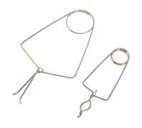 Kisangel 2 Abrazaderas de Soldadura de Metal Diseño Ergonómico y Soporte de Alta Precisión, Color Plata para Mantenimiento para Reparación de Instrumentos de Viento