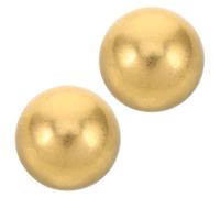 Kisangel 2 Baños para Pájaros Esféricos De Cobre para Estanques Bola De Cobre para Estanques Baño para Pájaros Diseño Esférico Puro Dorada