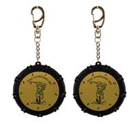 Kisangel 2 contadores de puntuación de Golf: Anotador de Golf con Llavero - Accesorio portátil para Tarjeta de puntuación de 18 Hoyos para Palo de, fácil Seguimiento, Bolsa, Sombrero, Guante.
