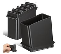 Kisangel 2 Cubiertas de Goma Antideslizantes para Pies de Escalera, Protegen contra Descargas Eléctricas y Prolongan la Vida Útil, Ideales para Uso Exterior y Tareas de Ingeniería