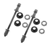 Kisangel 2 Juegos Ejes Sólidos para Bicicleta de Montaña Eje Delantero con Rodamientos de Bolas Diseño Resistente para Reparación y Mantenimiento Fácil Instalación y Protección contra Polvo