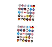 Kisangel 2 Juegos Hoja De Pluma De Dardo Accesorios Gaming Accesorios Gamer Práctica De Dardos Coladores Manijas Ocultas del Gabinete Colas Reemplazables Accesorios Profesionales 90 Uds * 2