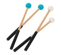 Kisangel 2 Pares de marimba Suave Batería Accesorios para instrumentos de percusión pequeño palos tambor de lengua baqueta de practica de percusión baqueta reutilizable caucho