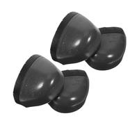 Kisangel 2 Pares Protector de Puntera para Calzado de Seguridad Cobertura Plástica Goma Resistente de Unidades para Hombres Obra y Fábrica Protección contra Golpes y Perforaciones