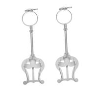 Kisangel 2 Piezas Abrazadera para Partituras de Lira Ajustable y Estable para Instrumentos de Viento, Clip de Hierro Portátil para Prácticas y Presentaciones