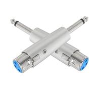 Kisangel 2 piezas Adaptador de Micrófono Xlr de Conector de Audio Profesional para Mezcladores Transmisión de Sonido Clara y Diseño Duradero y Portátil