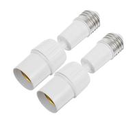 Kisangel 2 Piezas Adaptador Extensor de Casquillo E27 Flexible Tubo Alargado para Portalámparas de Bombilla Led, Adaptador Ajustable para Iluminación en Proyectos y Uso Doméstico