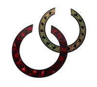 Kisangel 2 Piezas Adhesivos Decorativos para Guitarra Acústica Clásica Calcomanías Autoadhesivas para Orificio de Sonido Accesorios para Instrumentos Musicales