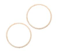 Kisangel 2 Piezas Atrapasueños Decorativo Anillos Artesanales De Macramé Anillos De Receptores De Sueños De Bricolaje De La Casa De Campo Boho Marrón Claro Madera