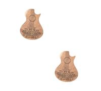 Kisangel 2 Piezas Caja de Madera Púas de Guitarra Organizador de Almacenamiento Elegante y Duradero Guitarristas y Protección de Púas