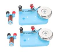 Kisangel 2 Piezas Campana Eléctrica para Laboratorio Enseñanza de Herramienta Experimental de Electricidad Segura y Precisa para Clases de Física Básica