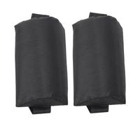 Kisangel 2 Piezas Cojines Reposacabezas para Sillas de Jardín Ajustables Soporte Ergonómico para Cabeza y Cuello Almohadas para Tumbonas Plegables Exteriores Color Negro Duraderas y